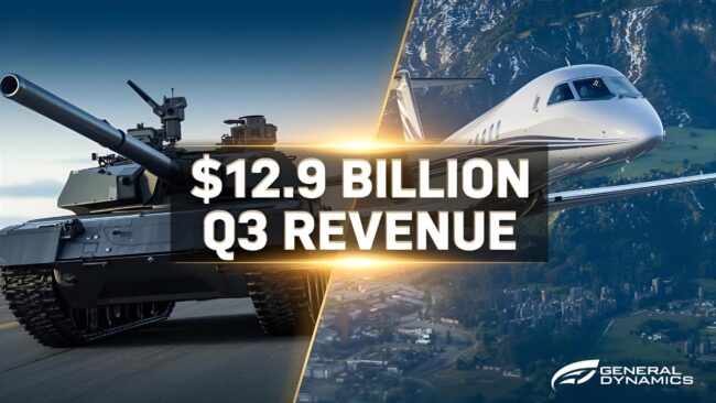 General Dynamics Hits $12.9B in Q3 Revenue: Aerospace and Defense Drive Record Growth