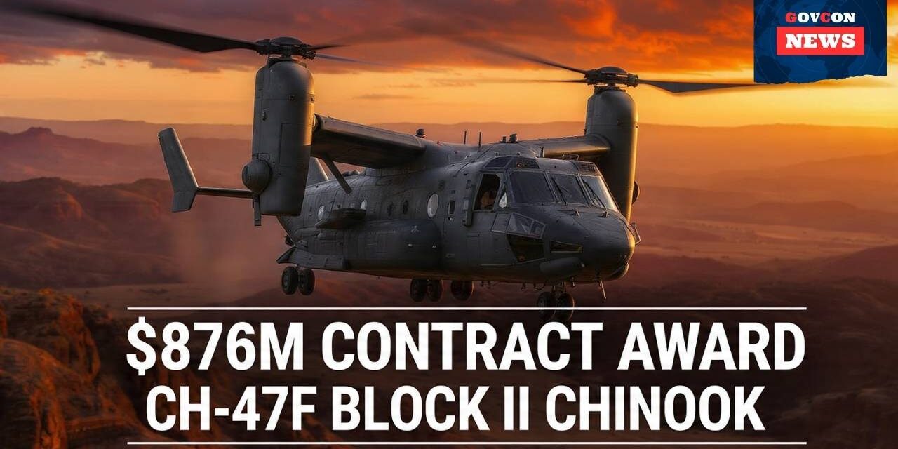 Army Awards $876M Contract for Boeing CH-47F Block II Chinook