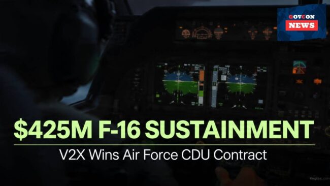V2X Wins $425M F-16 Sustainment Contract